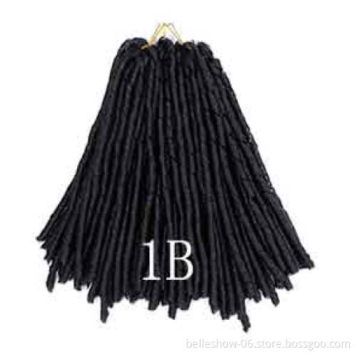 Hot sell soft dread hair piece soft dreads blond soft dread braids